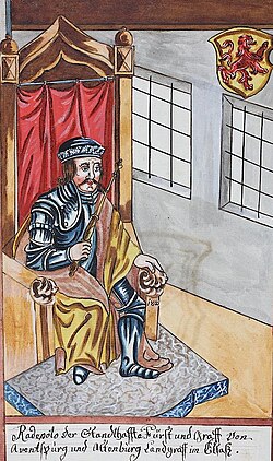 Portrait of Radbot, Count of Habsburg