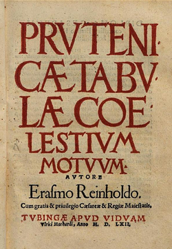 Portrait of Erasmus Reinhold