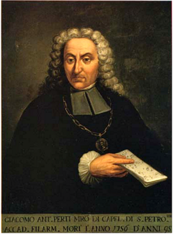 Portrait of Giacomo Antonio Perti