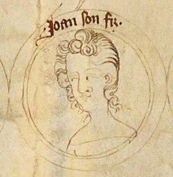 Portrait of John of Eltham, Earl of Cornwall