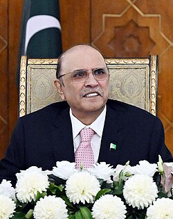 Portrait of Asif Ali Zardari