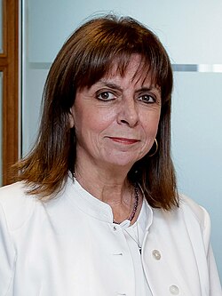 Portrait of Katerina Sakellaropoulou