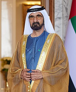 Portrait of Mohammed bin Rashid Al Maktoum