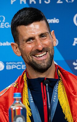 Portrait of Novak Djokovic