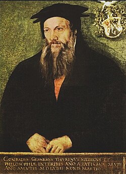 Portrait of Conrad Gessner