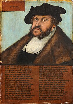 Portrait of John, Elector of Saxony