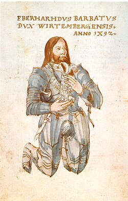 Portrait of Eberhard I, Duke of Württemberg