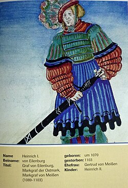 Portrait of Henry I, Margrave of the Saxon Ostmark