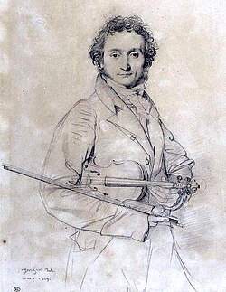 Portrait of Niccolò Paganini
