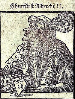 Portrait of Albert II, Duke of Saxony