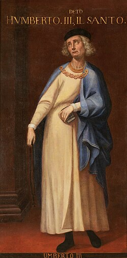 Portrait of Umberto III, Count of Savoy
