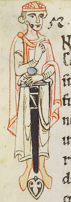 Portrait of Conrad II, Duke of Swabia