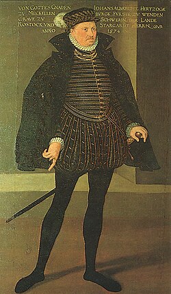 Portrait of John Albert I, Duke of Mecklenburg