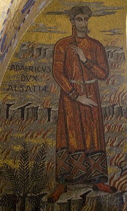 Portrait of Adalrich, Duke of Alsace