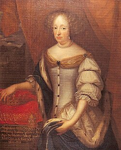Portrait of Magdalene Sibylle of Holstein-Gottorp
