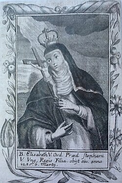 Portrait of Elizabeth of Hungary, Queen of Serbia