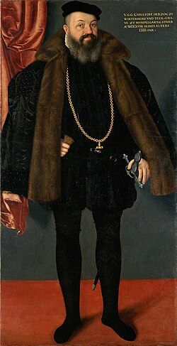 Portrait of Christoph, Duke of Württemberg