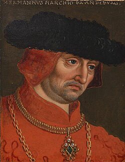 Portrait of Herman, Margrave of Brandenburg-Salzwedel