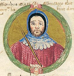 Portrait of Albert Azzo II, Margrave of Milan