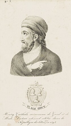 Portrait of Henry of Ghent