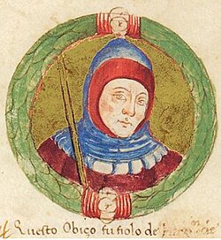 Portrait of Obizzo II d'Este, Marquis of Ferrara
