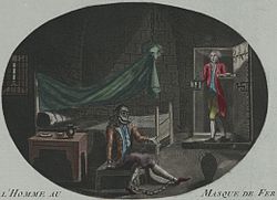 Portrait of man in the Iron Mask