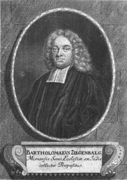 Portrait of Bartholomäus Ziegenbalg