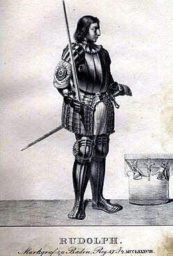 Portrait of Rudolf I, Margrave of Baden-Baden