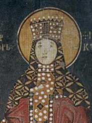 Portrait of Catherine of Hungary, Queen of Serbia